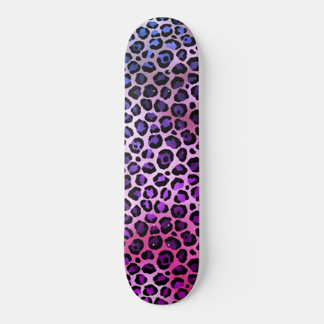 Pilha de skate AZUL LEOPARD (Frente)