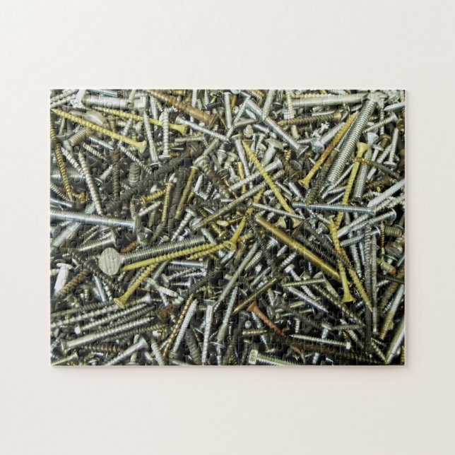 Pilha do quebra-cabeça dos parafusos (Horizontal)