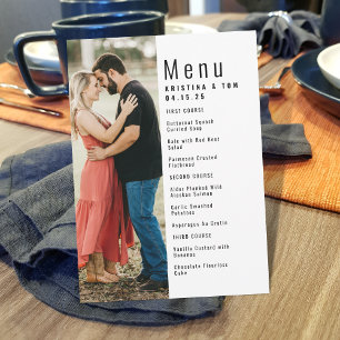 Pilha Imprimível de um Casamento de Menu Fotográfi