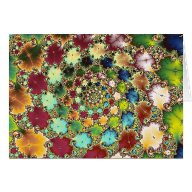 Pilhas do Fractal - cartão do Fractal (Frente Horizontal)