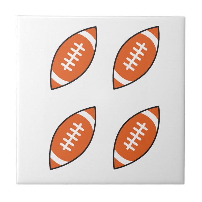 Pillo de ilustração do futebol americano (Frente)