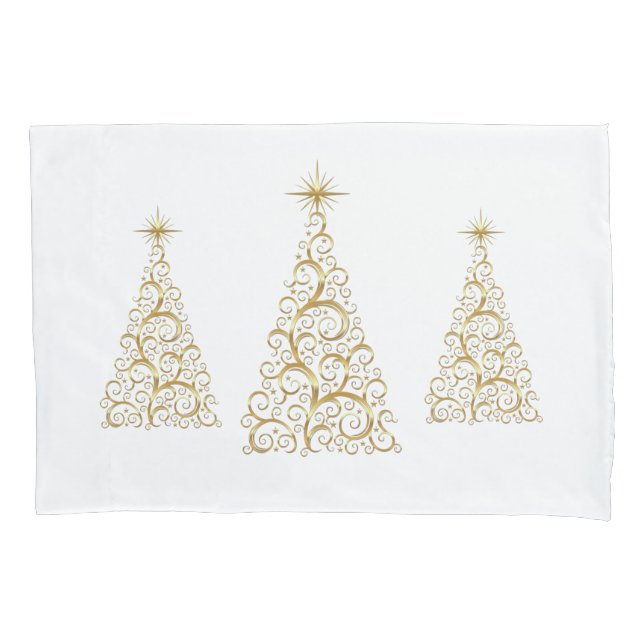 Pillowcase de Árvores de Férias (Frente)
