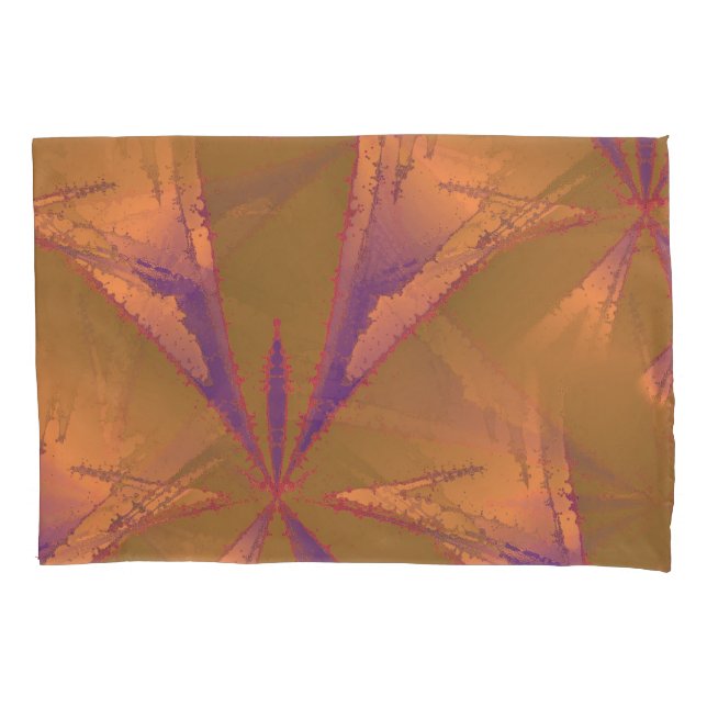 Pillowcase de Estrelas de Arte Abstrato (Frente)