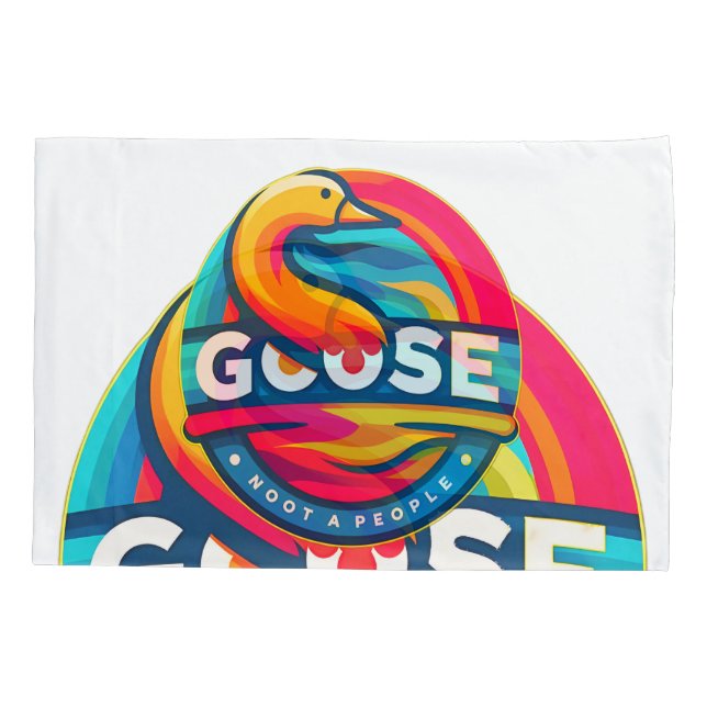 Pillowcase de ganso de ave-de-água (Verso)