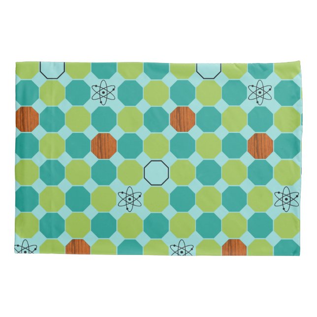 Pillowcase de octagões atômicos (Verso)