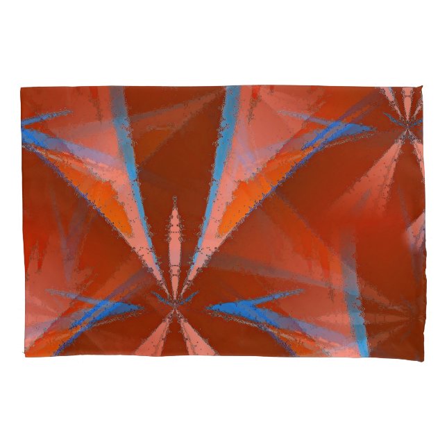 Pillowcase de Padrão de Estrelas de Arte abstrato (Frente-Esquerda)