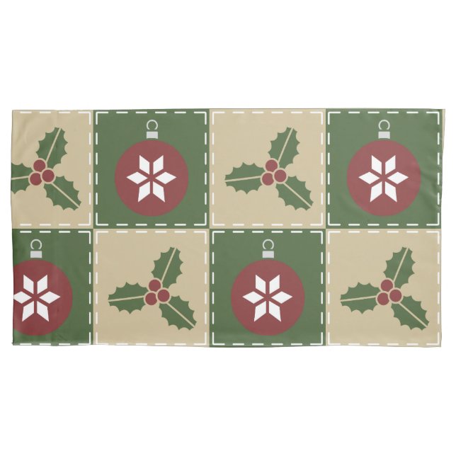 Pillowcase de Quilt de Natal (Frente)
