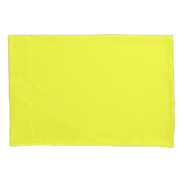 Pillowcase de solteiro, Standard, Neon Yellow
