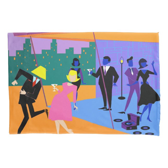 Piloto de Festa de Telhado Urbano Retro (Frente)