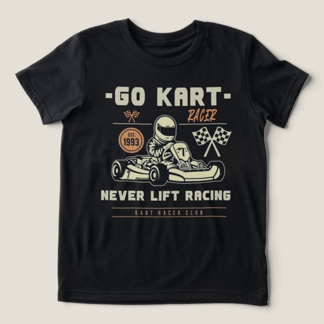 Piloto de Kart – Never Lift Racing  (Design frontal)