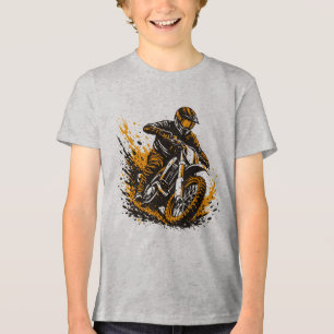 Piloto de Motocross Derrapando na Lama