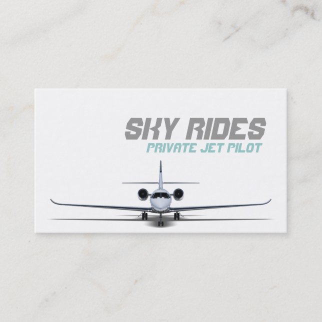 Piloto Jet Piloto Sale Cartão de visita (Frente)