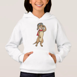 Piloto Meerkat com chapéu piloto
