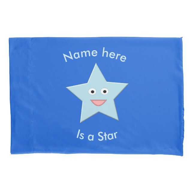 Piloto Personalizado de Estrela de Celebração Azul (Frente)