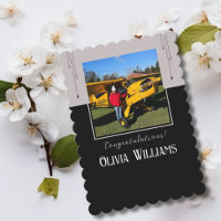 Piloto Primeiro Foto de Voo Solo,Cartão de Aviação