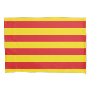 Piloto Solteiro Patriótico com bandeira da Catalun