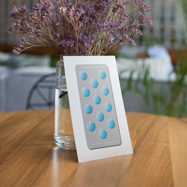 Pílulas Azuis Em Convites De Pacote (Criador carregado)