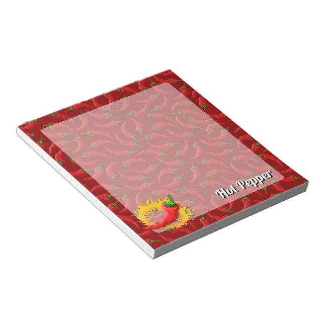 Pimenta com Bloco de Notas Flame (Inclinado)