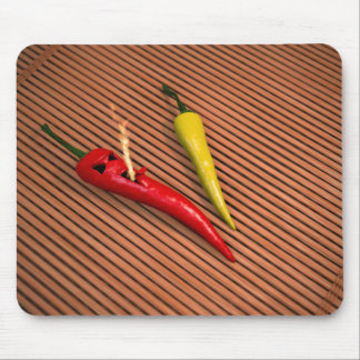 Pimenta de pimentão encarnado Mousepad