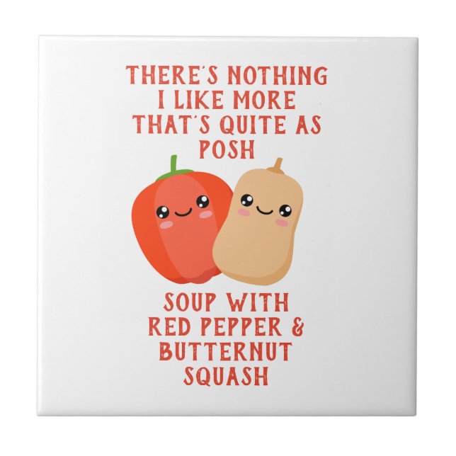 pimenta vermelha e sopa de squash de noz (Frente)