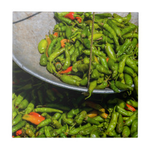Pimentões à venda no mercado