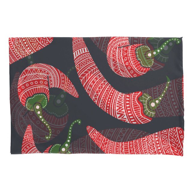 Pimentos com pimentões vermelhos: padrão de vinhet (Frente)