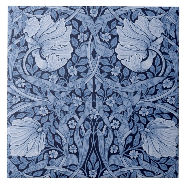Pimpernel Blue Monotone, William Morris (Frente)