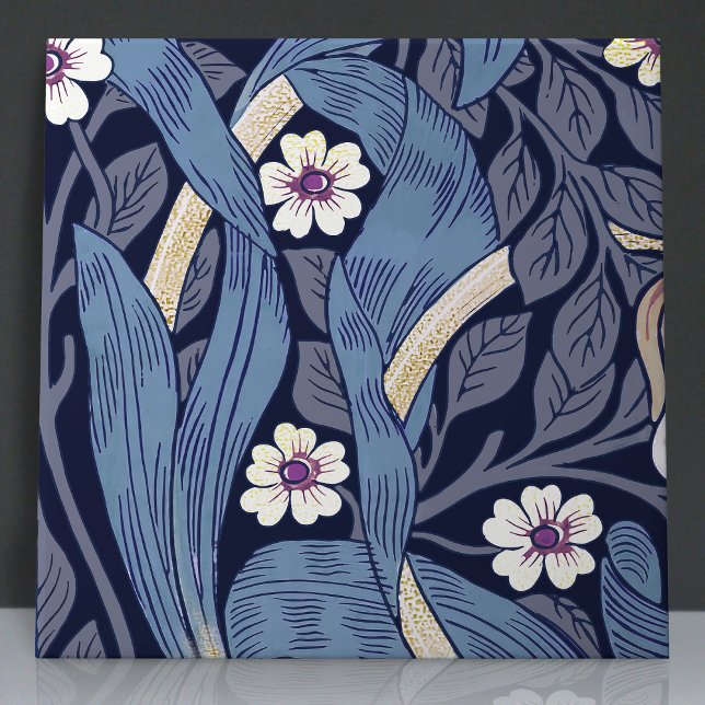 Pimpernel Seamless 9 de 12 Azul empoeirado e Branc (Criador carregado)