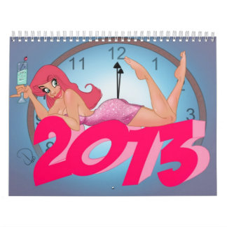Pin da cereja acima do calendário 2013
