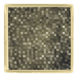 Pin De Lapela Dourado Grelha de Brownstone