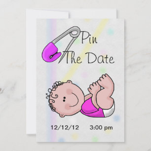 Pin o convite do chá do bebé da data