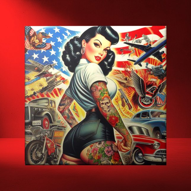 Pin-up Americano Tatuado (Criador carregado)