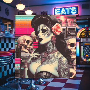 Pin-up Assustador de Synthwave