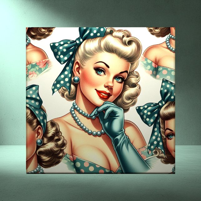 Pin-up Clássico Fofo Retrô (Criador carregado)