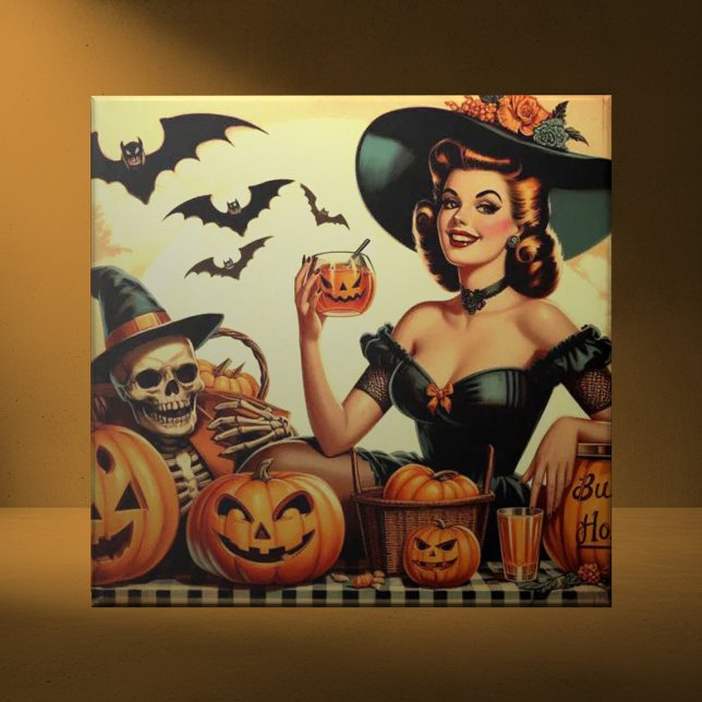 Pin-Up do Halloween Vintage (Criador carregado)