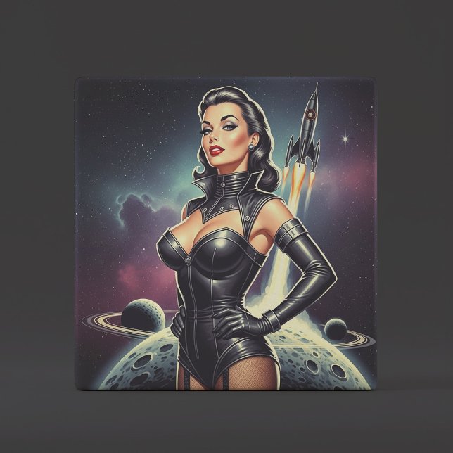 Pin-up Espacial Vintage (Criador carregado)