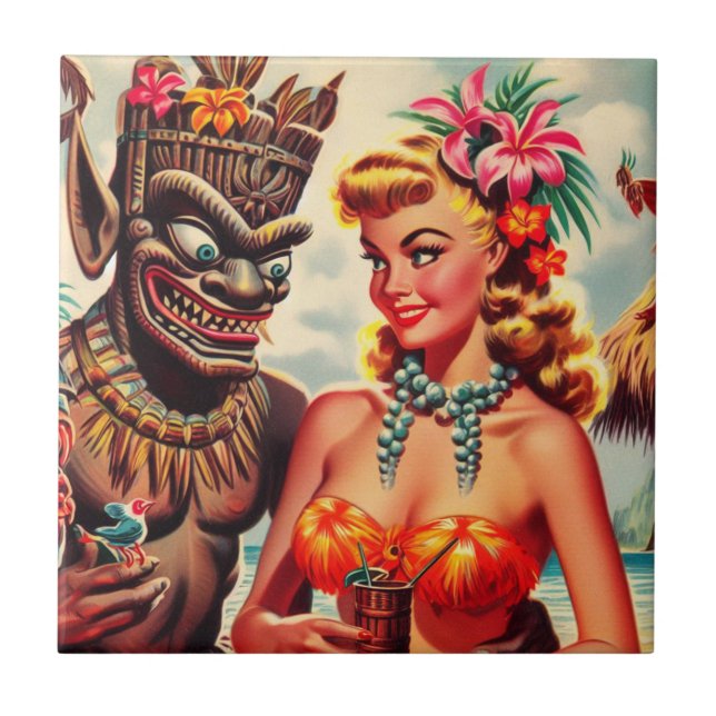 Pin-up Vintage Tiki (Frente)