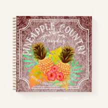 Pinapple Brown com Frame Notebook