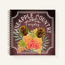 Pinapple Brown com Frame Notebook