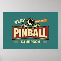 Pinball Machines Game Room Poster nº 17