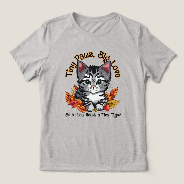 Pinças pequeninas, Grande Amor (Adote um Kitten) (Design frontal)