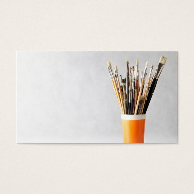 Pincéis De Pintura Na Taça (Frente)