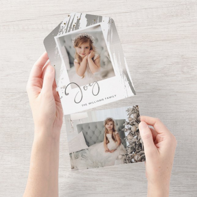 Pincéis Silver Elegantes com Foto de Script de Joy (Tearaway)