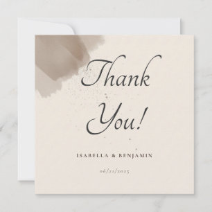 Pincel Abstrato mínimo e Cartões de agradecimentos