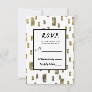 Pincel Moderno Dourado Cobre Bronze RSVP Resposta
