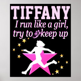 PINCO PERSONALIZADO E NEGRO CORREM COMO UM POSTER