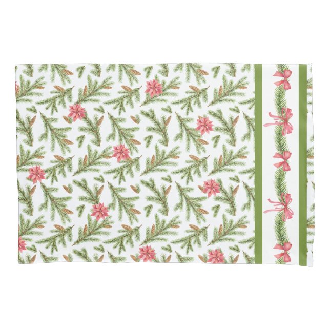 Pine Boughs e Poinsettias de Natal (Frente)