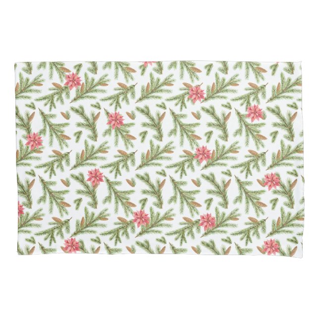 Pine Boughs e Poinsettias de Natal (Frente)