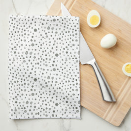 Pine Confetti Watercolor Dots Kitchen Toalha