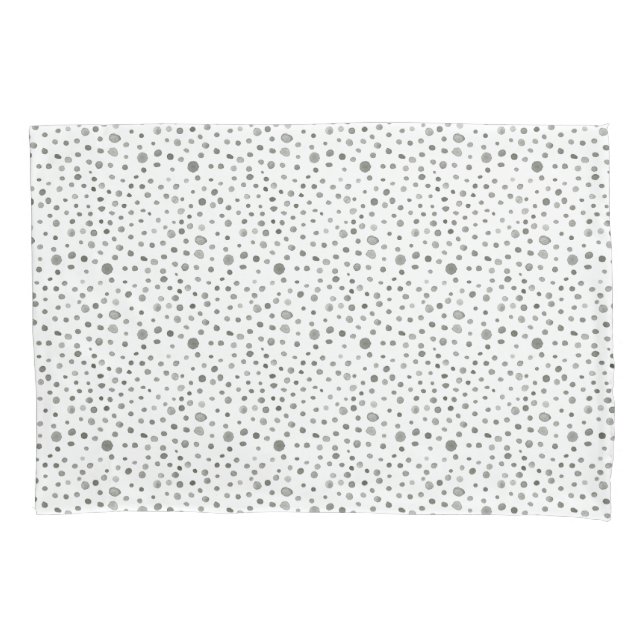 Pine Confetti Watercolor Dots Pillowcase (Frente)